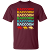 Retro Raccoon Colorful Squad Team Trash Panda Racoon