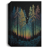 The Loneliness Forest, Northern Lights, Light Forest Canvas