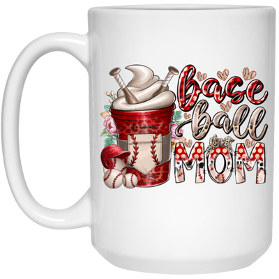 Gift For Mom, Mother's Day Gift, Best Mom Gift, Coffee Lover Gift, Best Baseball Lover White Mug