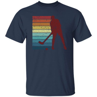 Retro Hockey Player, Field Hockey Indoor Hockey Unisex T-Shirt