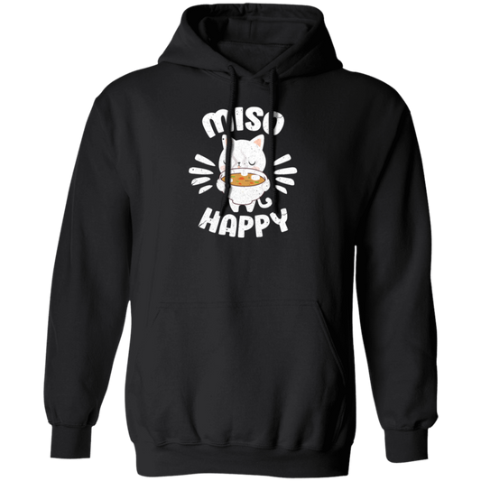 Food Pun Miso Happy, Japan Food Cute, Love Miso Pullover Hoodie