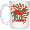 Goat Lover, Goat Farming, Goat Farm, Love Retro Goat, Farmer Gift, Goat Lover Gift White Mug