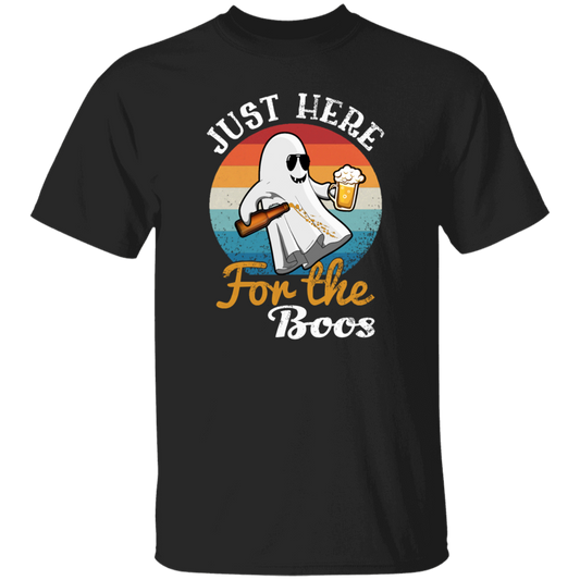 Just Here For The Boos, Halloween Ghost Unisex T-Shirt