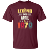 Birthday Gifts Vintage Legend Since April 1979 Unisex T-Shirt