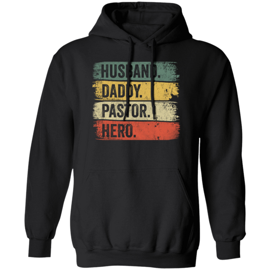 Retro Husband Gift Husband Daddy Pastor Hero