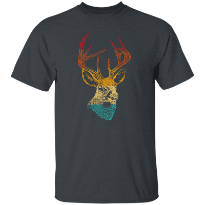 Head Deer Vinatge Head Deer Design For Animal Lover Unisex T-Shirt