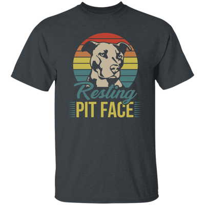 Retro Funny Pit Bull, Pit Face, Dog Lover Gift