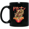 Ramen Lover, Dragon Noodle, Best Ramen, Japanese Noodle, Vintage Ramen Black Mug