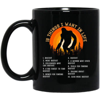 Bigfoot Cryptid Bigfoot Lover Mythical Science Black Mug