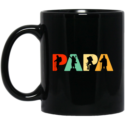 Climber Hiker Dad Gift, Funny Papa Hiking Retro