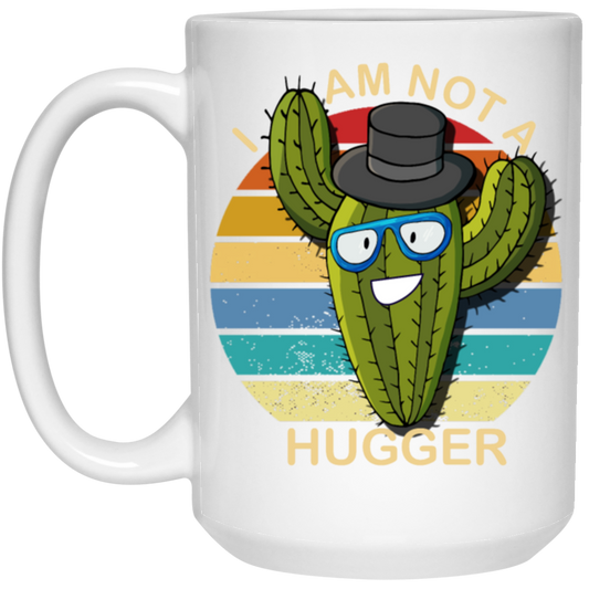 I Am Cactus Not The Hugger Retro Cactus Lover