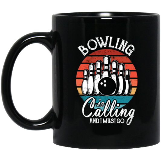 Bowling Is Calling And I Must Go, Bowling Player, Retro Bowling Ball Gift