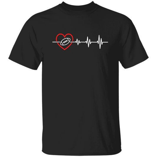 Football Lover, Best American Football, USA Football Heartbeat, Love Sport In Heart Unisex T-Shirt