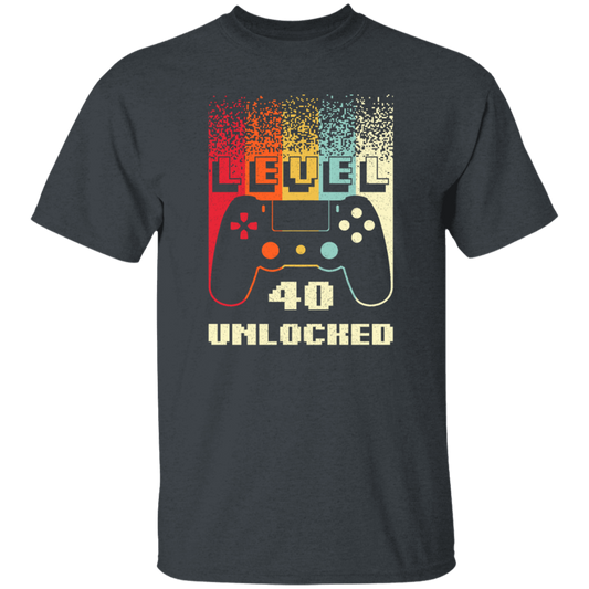 Retro 40th Birthday Gift, Level 40 Unlocked, Play Gaming Lover