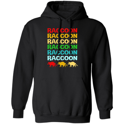 Retro Raccoon Colorful Squad Team Trash Panda Racoon