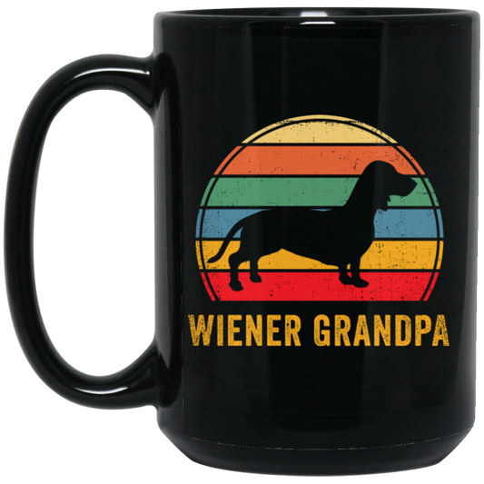 Wiener Grandpa Shirt Retro Wiener Dog