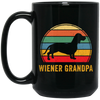 Wiener Grandpa Shirt Retro Wiener Dog