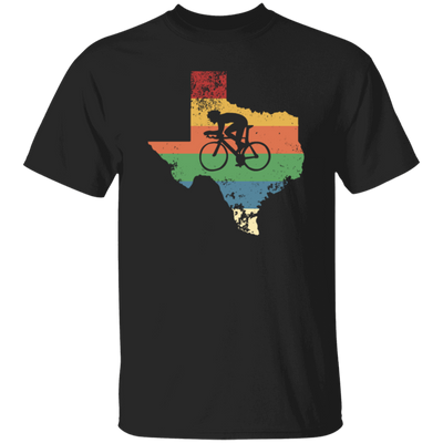 Retro Texas Biker Love Mountain Biking Distressed Unisex T-Shirt