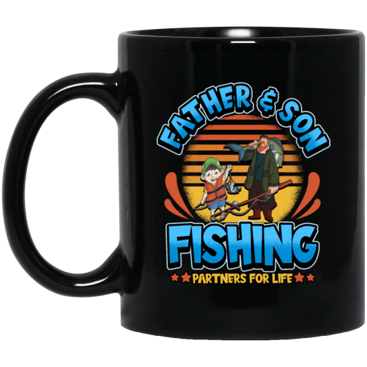 This gift is perfect for any fathers and sons who love spending time together fishing. Celebrate and honor your bond with this Father And Son Partner for Lifer Saying Fathers Day Gift, perfect for any father and son fishing day.