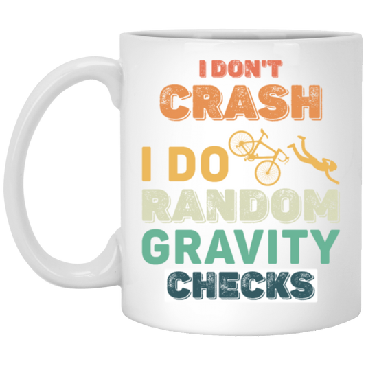 Retro Gravity Checks Cycopath Funny Cycling Pun Vintage