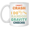 Retro Gravity Checks Cycopath Funny Cycling Pun Vintage