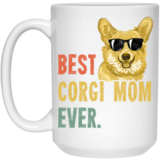 Corgi Best Corgi Mom Ever Retro Dog Funny