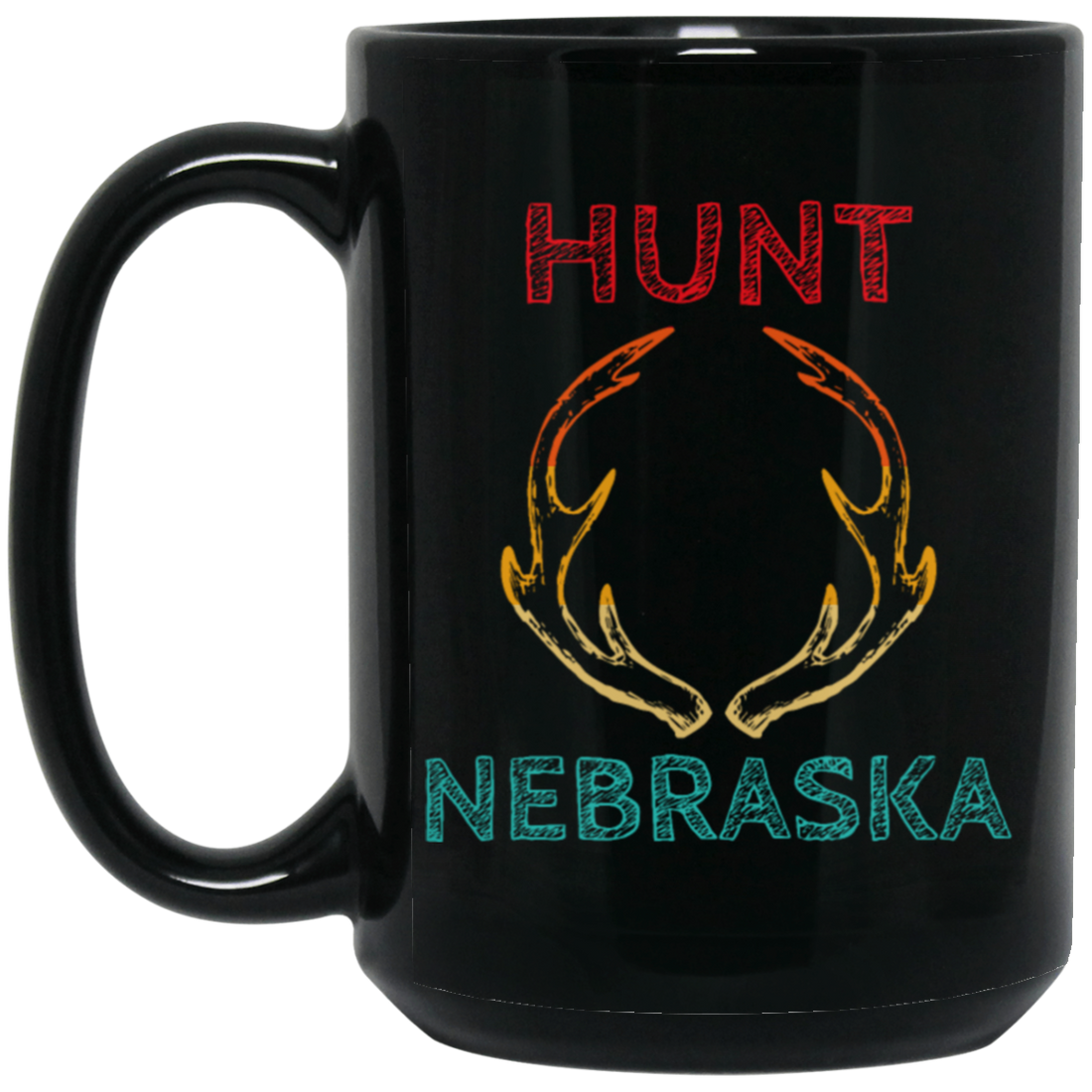 Deer Hunting Gear For Hunting Hunt Nebraska Black Mug
