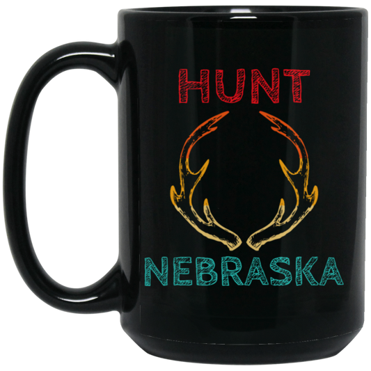 Deer Hunting Gear For Hunting Hunt Nebraska Black Mug