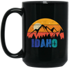 Retro Vintage Idaho With Mountain And Forest