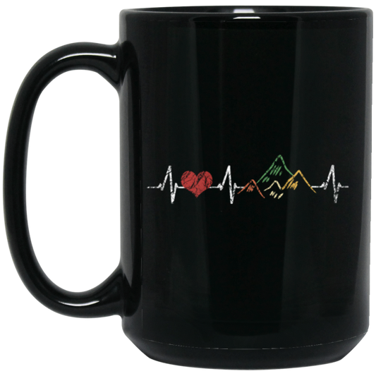 Love Mountain, Best Mountain, Love To Climb Mountain, My Climbing Team Black Mug