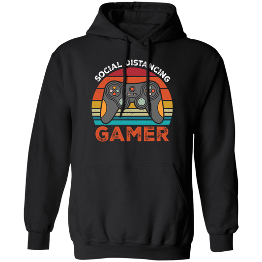 Retro Social Distancing Gamer - Funny Gamers Fun Gift