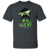 Messy Bun Hair Lover, One Lucky Memaw Matching Family St Patrick Unisex T-Shirt