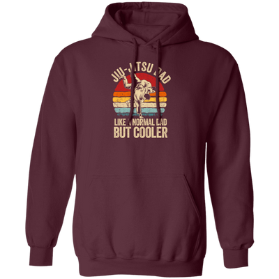 Jiu-Jitsu Dad Like A Normal Dad But Cooler Men Father Vintage Fighter Pullover Hoodie