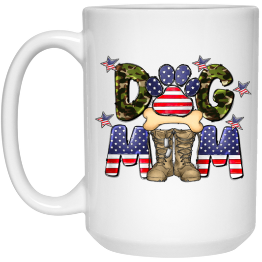 Dog Mom Gift, American Dog Mom, Love Mom Gift, Best Mom Ever White Mug