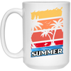 Summer Vibes, Retro Summer, Vintage Summer, Love Summer, Go To Beach White Mug