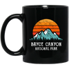 Bryce Park Lover, National Gift, Retro Park Gift, Mountain Lover Gift, Bryce Gift Love Black Mug