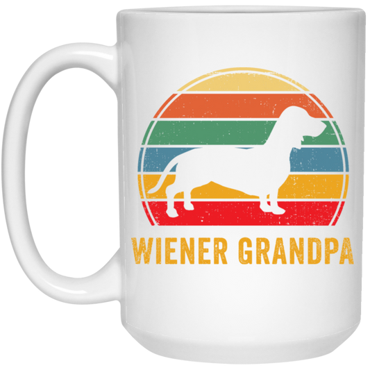 Wiener Grandpa Retro Wiener Dog