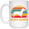 Wiener Grandpa Retro Wiener Dog