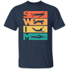 Love To Swim, Retro Swimming, Swimmer Love Gift, Best Swim Lover Unisex T-Shirt