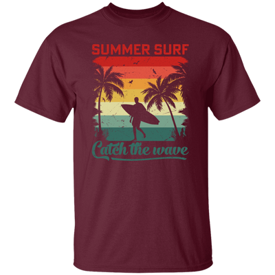 Surf Lover, Summer Surf, Catch The Wave, Retro Summer Gift, Surfing Love Gift Unisex T-Shirt