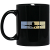 Airbus Vintage Motif Pilot Plane Vintage Color Airplane Gift For Fly Lover Black Mug