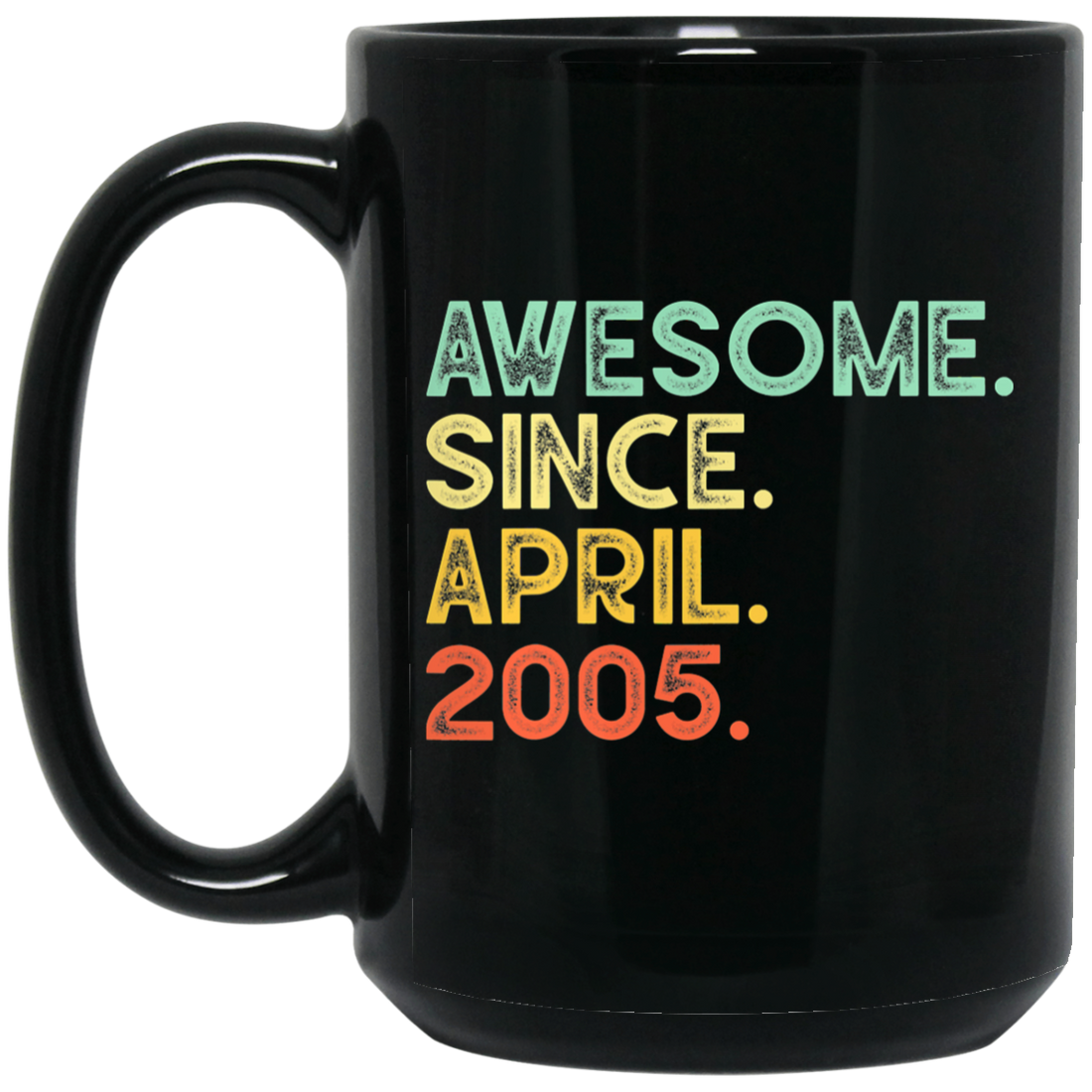Awesome Since April 2005 Premium Black Mug