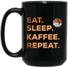 Saying Eat Sleep Coffee Repeat, Caffeine, Great Coffee Cappuccino Gift