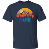 Retro Vintage Idaho With Mountain And Forest