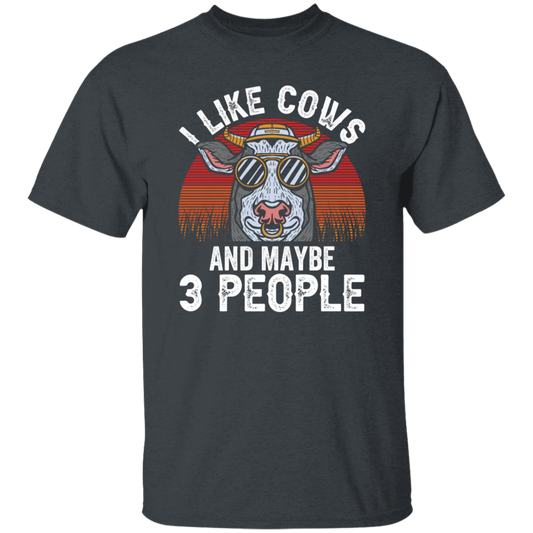 Love Cow, I Like Cow And Maybe 3 People, Just Cow, Retro Cow, Best Cow Ever Unisex T-Shirt