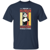 Panda Costume, I Am Really A Panda, This Is My Human, Retro Panda Unisex T-Shirt