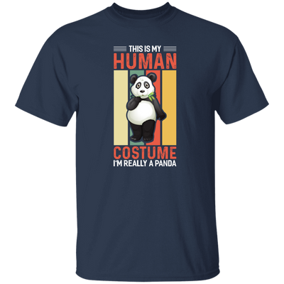 Panda Costume, I Am Really A Panda, This Is My Human, Retro Panda Unisex T-Shirt