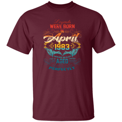 Birthday Vintage Legends Were Born In April 1983 Unisex T-Shirt