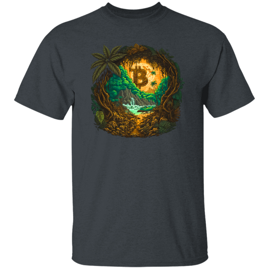 Love Bitcoin Gift, Bitcoin In The Jungle, Secret Forest, Mystery Jungle Unisex T-Shirt