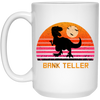 Retro Vintage Bank Teller Dinosaur Sunset Gift